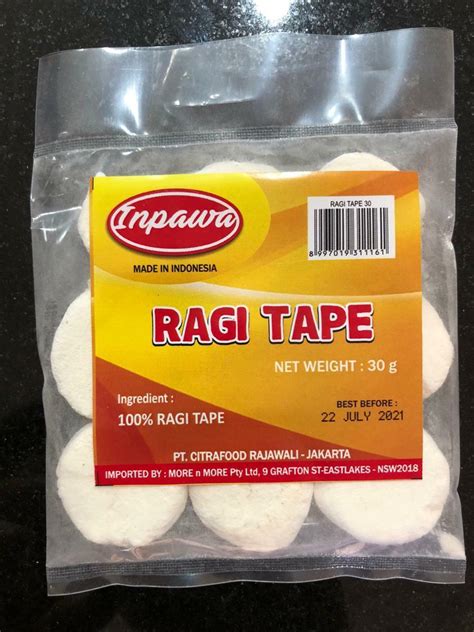 Ragi Tape Yeast Tapai Cassava Root Fermentation Fermented Ebay