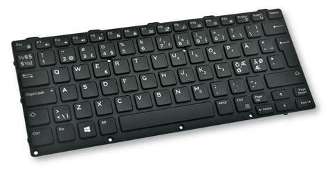 DELL 7P1J2 Rugged Extreme 5404 5414 5420 5424 Nordic Backlit Keyboard ...