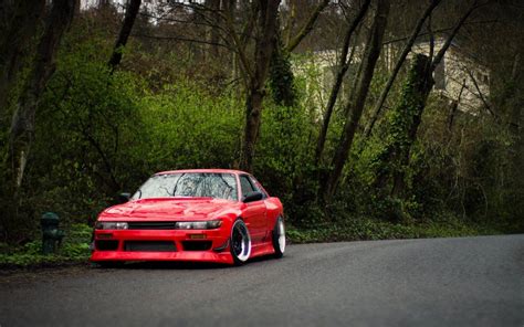 Nissan Silvia S13 Front Red Road Hd Wallpaper Silvia S13