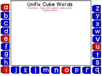 Unifix Blocks - Patterns and Words - Activinspire Flipchart by ...