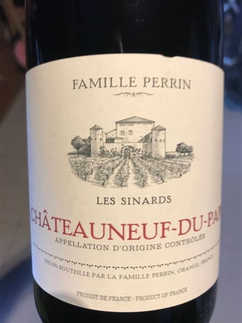 2018 Famille Perrin Perrin Fils Châteauneuf du Pape Les Sinards