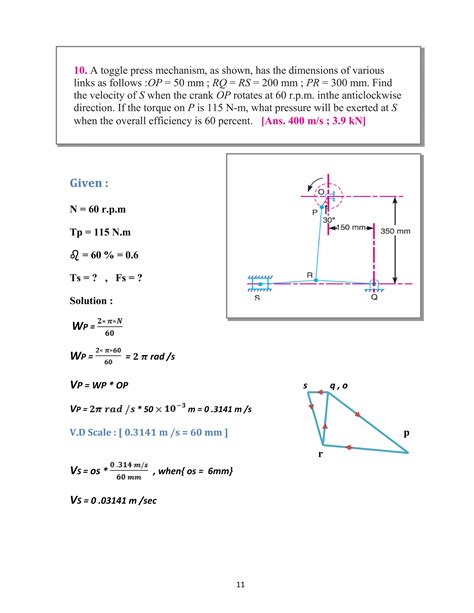 Mechanics Of Machines Elementary Theory And Examples Solution 4