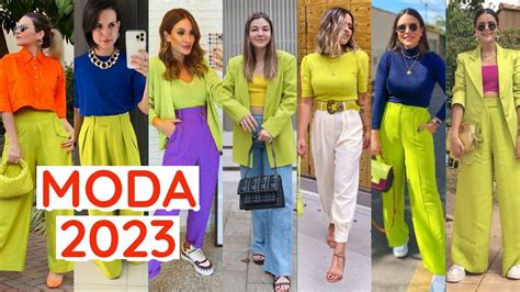 LOOKS EN COLOR LIMA DE MODA 2023 COLORES DE MODA 2023 APRENDE A