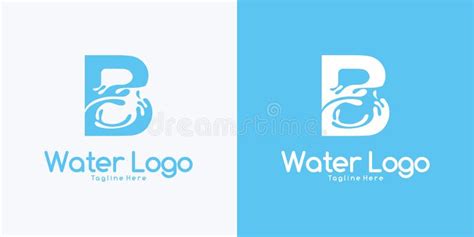 Water Letter B Stock Illustrations Water Letter B Stock