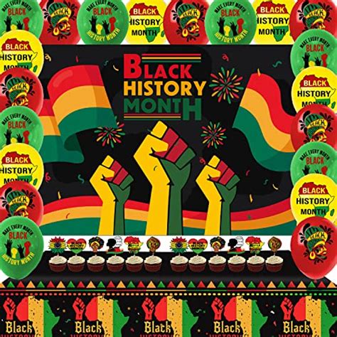 Black History Month Themed Party Supplies Black History Month Backdrop ...