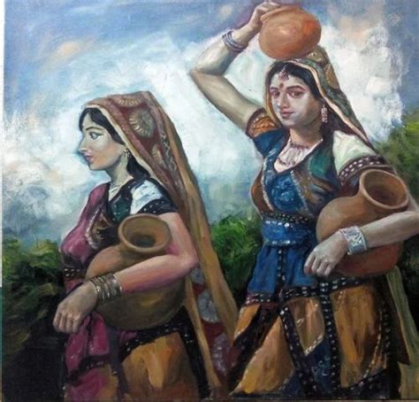 Indian Rural Women Painting at ₹ 40000 | Indian Paintings in Howrah ...