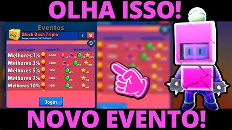 OLHA ISSO GEMAS E SKIN DE GRAÇA NOVO EVENTO DO BLOCK DASH