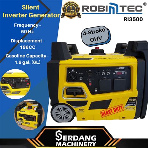 Jetmac Robintec Kw Watt Silent Inverter Generator Ri