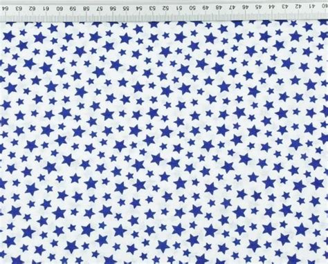 Navy Blue and White Stars Fabric 50x80 Cm - Etsy