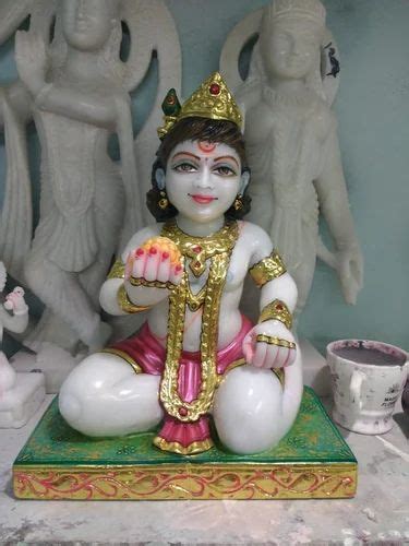 White Painted Marble Laddu Gopal Statue For Worship At Rs 15000 In Alwar