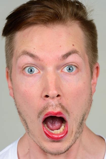 Premium Photo Close Up Portrait Of Young Man