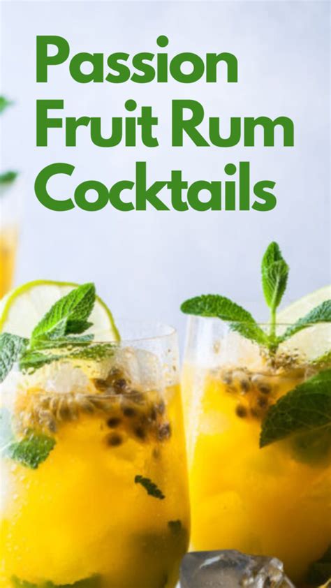 10 Best Passion Fruit Rum Cocktails To Drink In 2023 Mybartender