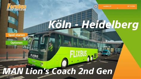 Fernbus Simulator Ps K Ln Heidelberg Youtube