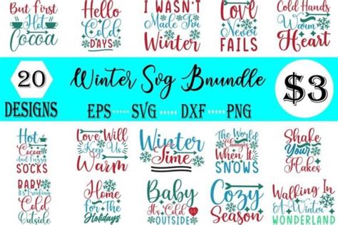 Winter Svg Bundle Bundle · Creative Fabrica