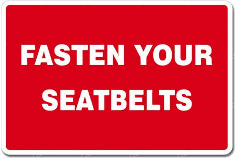 Fasten Your Seatbelts Red Wall Window Car Vinyl Sticker Ag Design