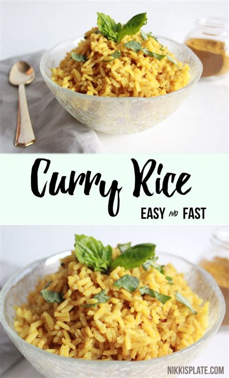 Easy Curry Rice Recipe Vegan And Gf Nikkis Plate Blog