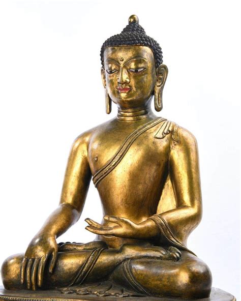 Bidlive A Gilt Bronze Figure Of Sakyamuni Qing Period