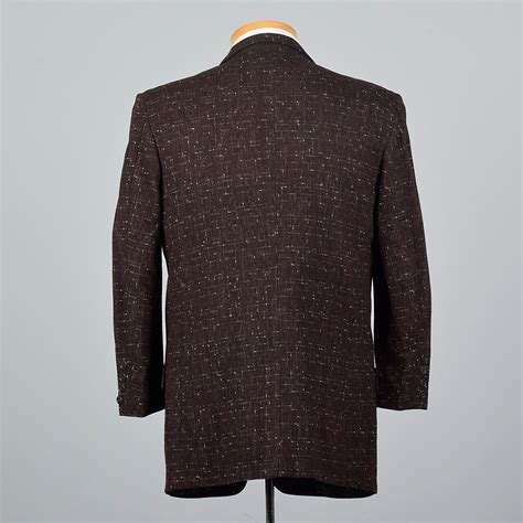 1950s Mens Atomic Fleck Jacket In Brown Style And Salvage