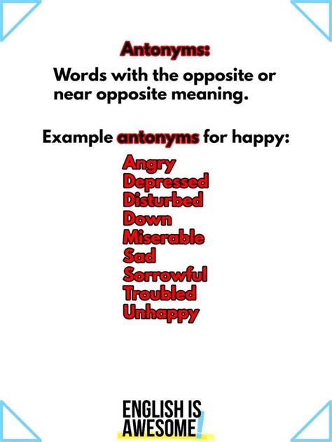 Synonyms Vs Antonyms An Easy Guide For English Learners English Is