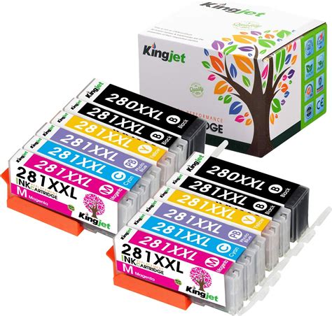 Amazon Kingjet Compatible Ink Cartridge Replacement For PGI 280