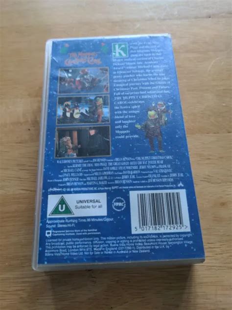 THE MUPPETS CHRISTMAS Carol VHS SUR 2001 Walt Disney Jim Henson