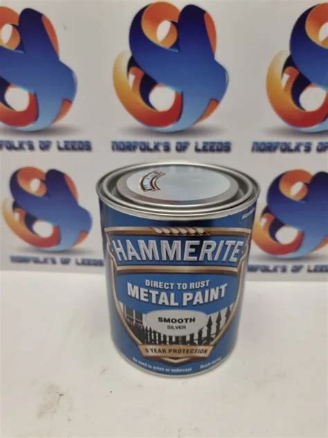 Hammerite Direct To Rust Metal Paint Ml Silver Smooth M