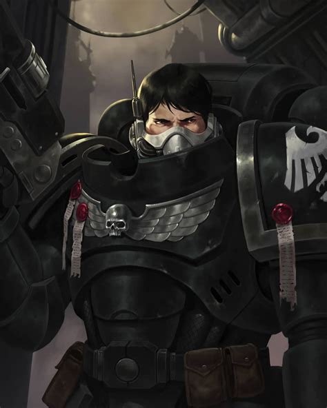 Warhammer 40k Artwork Raven Guard Marine By