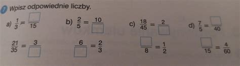 Wpisz Odpowiednie Liczby Brainly Pl