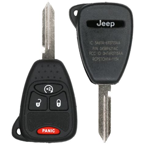 2007 2018 Jeep Wrangler Compass Patriot Remote Head Key 4B Remote Start