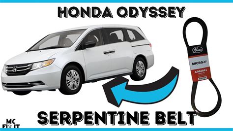 How To Replace A Serpentine Belt On A Honda Odyssey 2011 2017 4rd