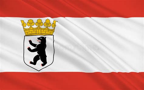 Flag of Berlin, Germany stock photo. Image of national - 131897030