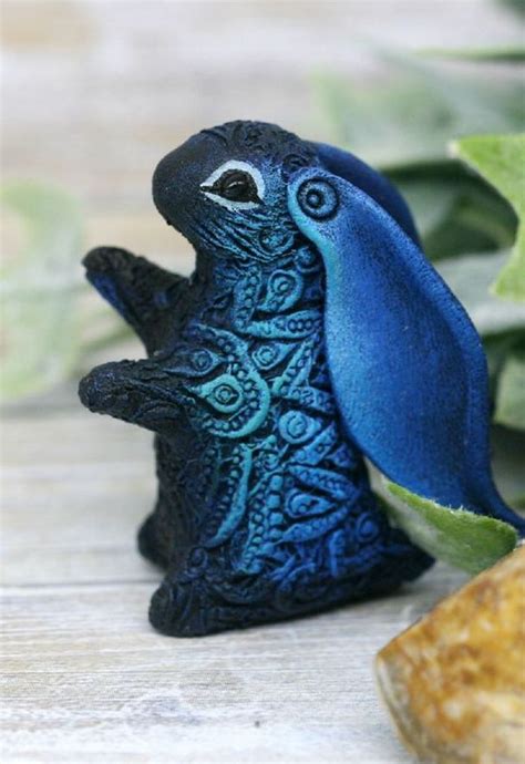 Polymer Clay Rabbit Miniatures By Evgeny Hontor Bunny Figurines From