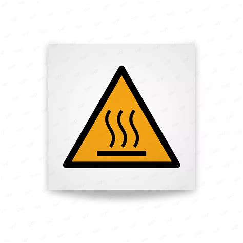 Rotulo Advertencia Advertencia De Superficie Caliente Cod W0017