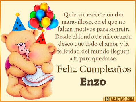 Feliz Cumpleaños Enzo Imágenes Tarjetas y Mensajes