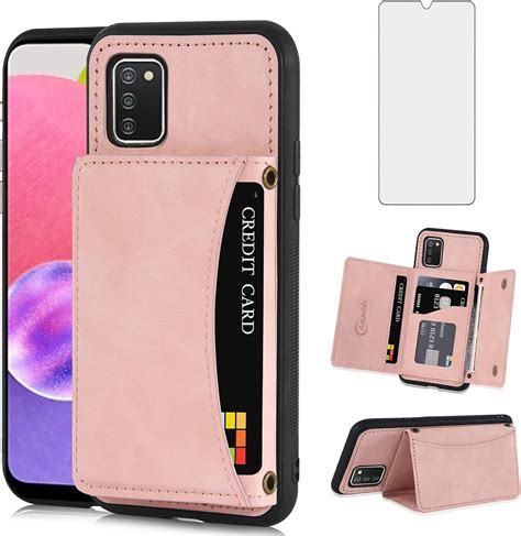 Asuwish Phone Case For Samsung Galaxy A03s Us Version 5g 2022 Wallet Cover With