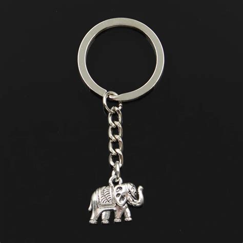 Fashion 30mm Key Ring Metal Key Chain Keychain Jewelry Antique Silver