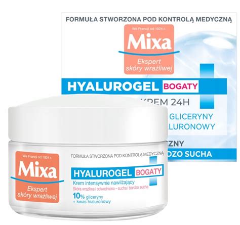 MIXA Hyalurogel BOGATY krem intensywnie nawilżający 50ml 7777669277