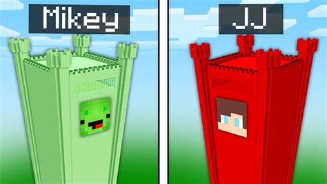 Mikey Tower Vs Jj Tower Survival Battle Challenge In Minecraft