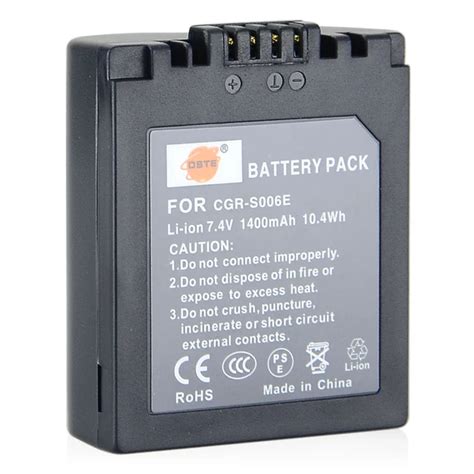 Dste Pcs Cgr S E Cgr S E S Rechargeable Battery For Panasonic