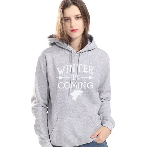 2019 Women's Clothing Autumn Winter Hoodies Pullover Game Of Thrones ...