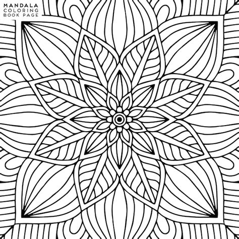 Mandala Kleurplaat Premium Vector