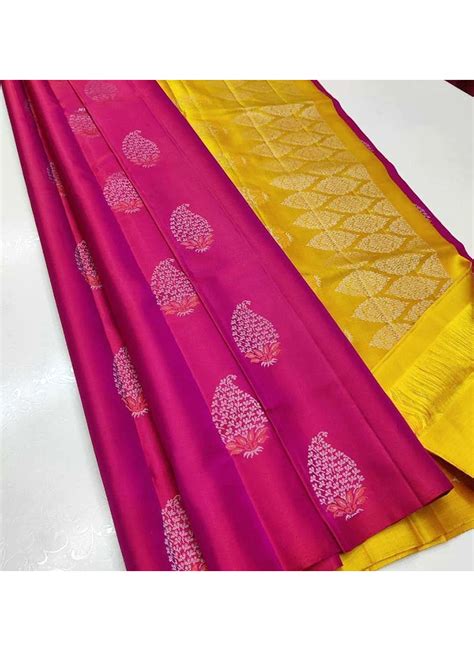 Buy Rani Silk Traditional Wear Weaving Saree Online From Wholesale Salwar