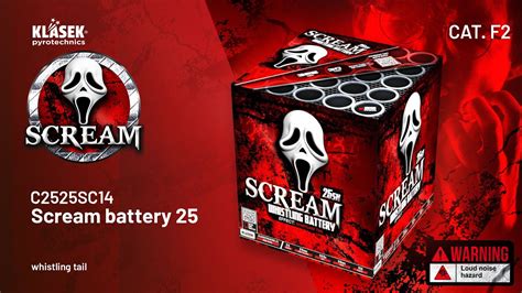 C2525SC14 Scream Battery 25sh Klasek Pyrotechnics YouTube