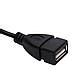 Кабель OTG Чорний, перехідник OTG USB Micro USB 10см, OTG перехідник з ...