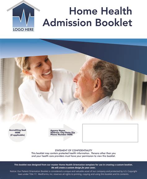 Home Health Patient Admission Booklet Medforms Custom Publishing