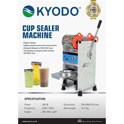 Jual Mesin Cup Sealer Kyodo Press Gelas Manual Boba Milk Tea Shopee