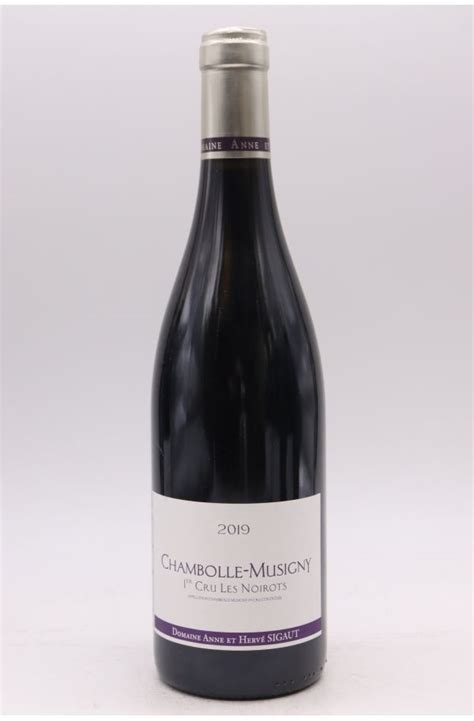 Anne et Hervé Sigaut Chambolle Musigny 1er cru Les Noirots 2019