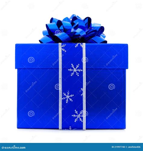 Blue Christmas T Box Stock Photo Image 21997740