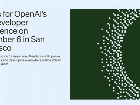 Openai、初の開発者会議「openai Devday」を11月に開催へ Zdnet Japan