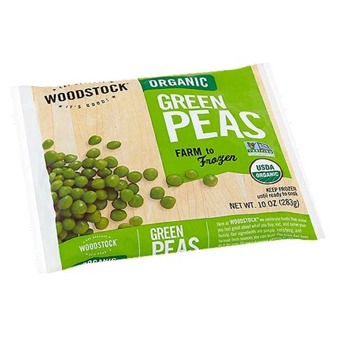 Woodstock Organic Green Peas 10 Oz